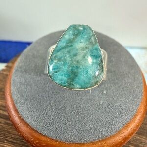 925, Sterling DTR, Jay King, Desert Rose Trading,Amazonite Ring Sz 9